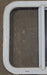White Radius Opening Window : 17 1/4" W X 18 1/4" H X 1 7/8" D - Young Farts RV Parts