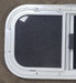 White Radius Opening Window : 21 3/4" W X 11 1/2" H X 3/4" D - Young Farts RV Parts
