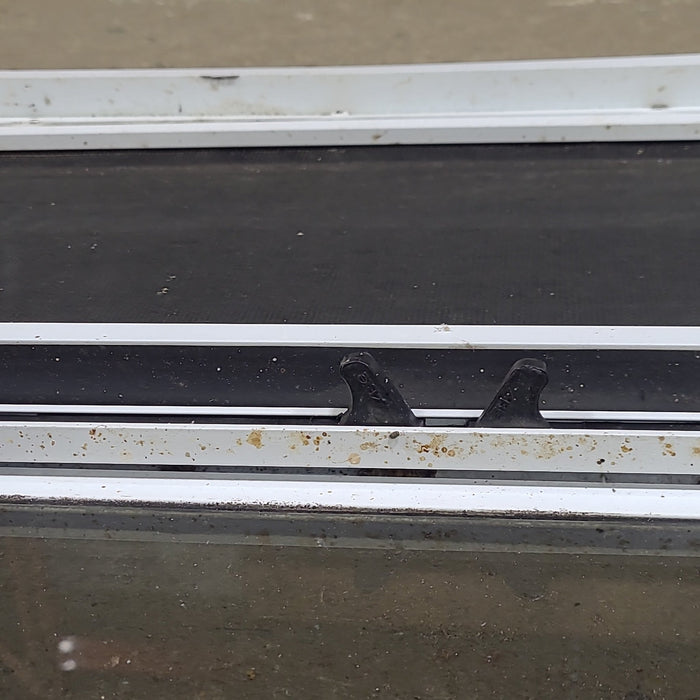 White Radius Opening Window : 23 1/2" W X 21 1/2" H X 1 5/8" D - Young Farts RV Parts