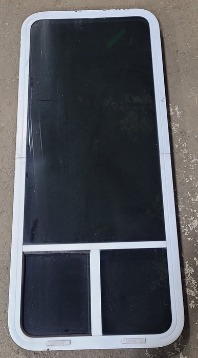 White Radius Opening Window : 23 3/4" W x 59 1/2" H x 1 7/8" D