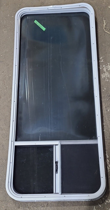White Radius Opening Window : 23 3/4" W x 59 1/2" H x 1 7/8" D