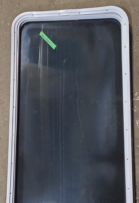 White Radius Opening Window : 23 3/4" W x 59 1/2" H x 1 7/8" D