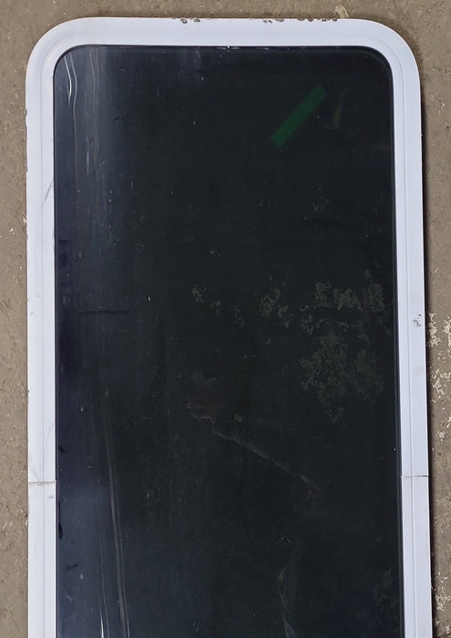 White Radius Opening Window : 23 3/4" W x 59 1/2" H x 1 7/8" D