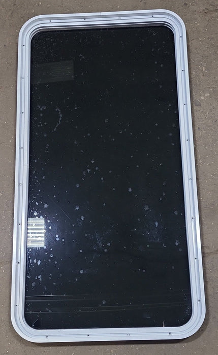 White Radius Opening Window : 24" W x 47 3/4" H x 1 5/8" D