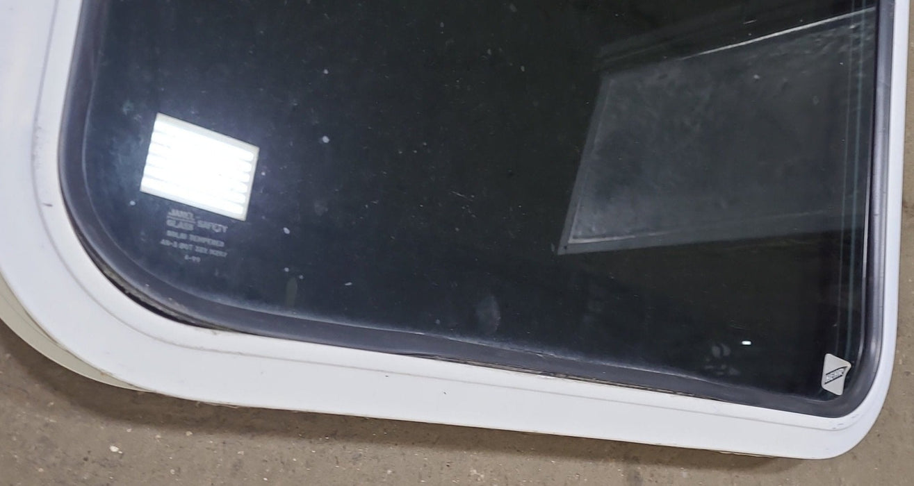 White Radius Opening Window : 24" W x 47 3/4" H x 1 5/8" D