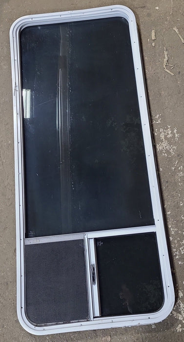 White Radius Opening Window : 24" W x 59 3/4" H x 1 7/8" D