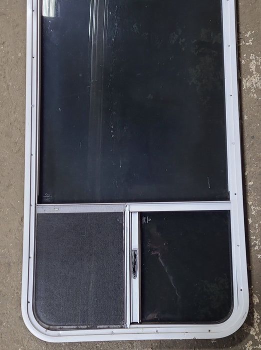 White Radius Opening Window : 24" W x 59 3/4" H x 1 7/8" D