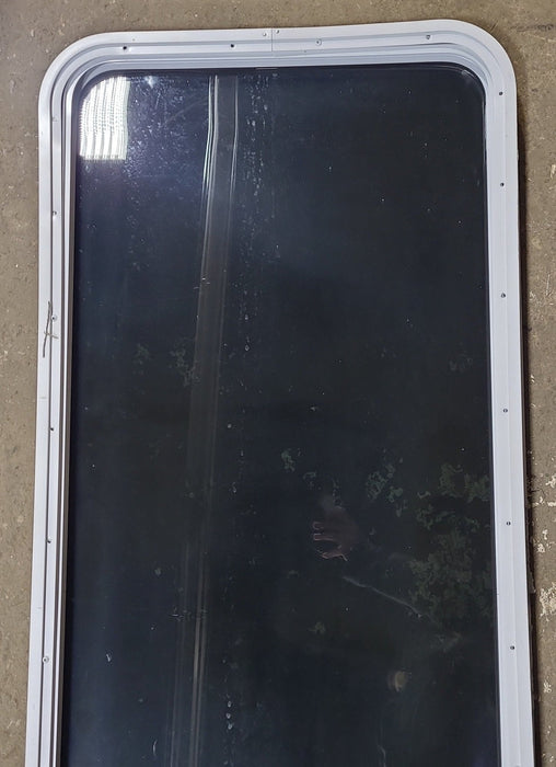 White Radius Opening Window : 24" W x 59 3/4" H x 1 7/8" D