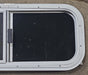 White Radius Opening Window : 27 1/2" W X 11 1/2" H X 3/4" D - Young Farts RV Parts