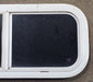 White Radius Opening Window : 27 1/2" W X 11 1/2" H X 3/4" D - Young Farts RV Parts