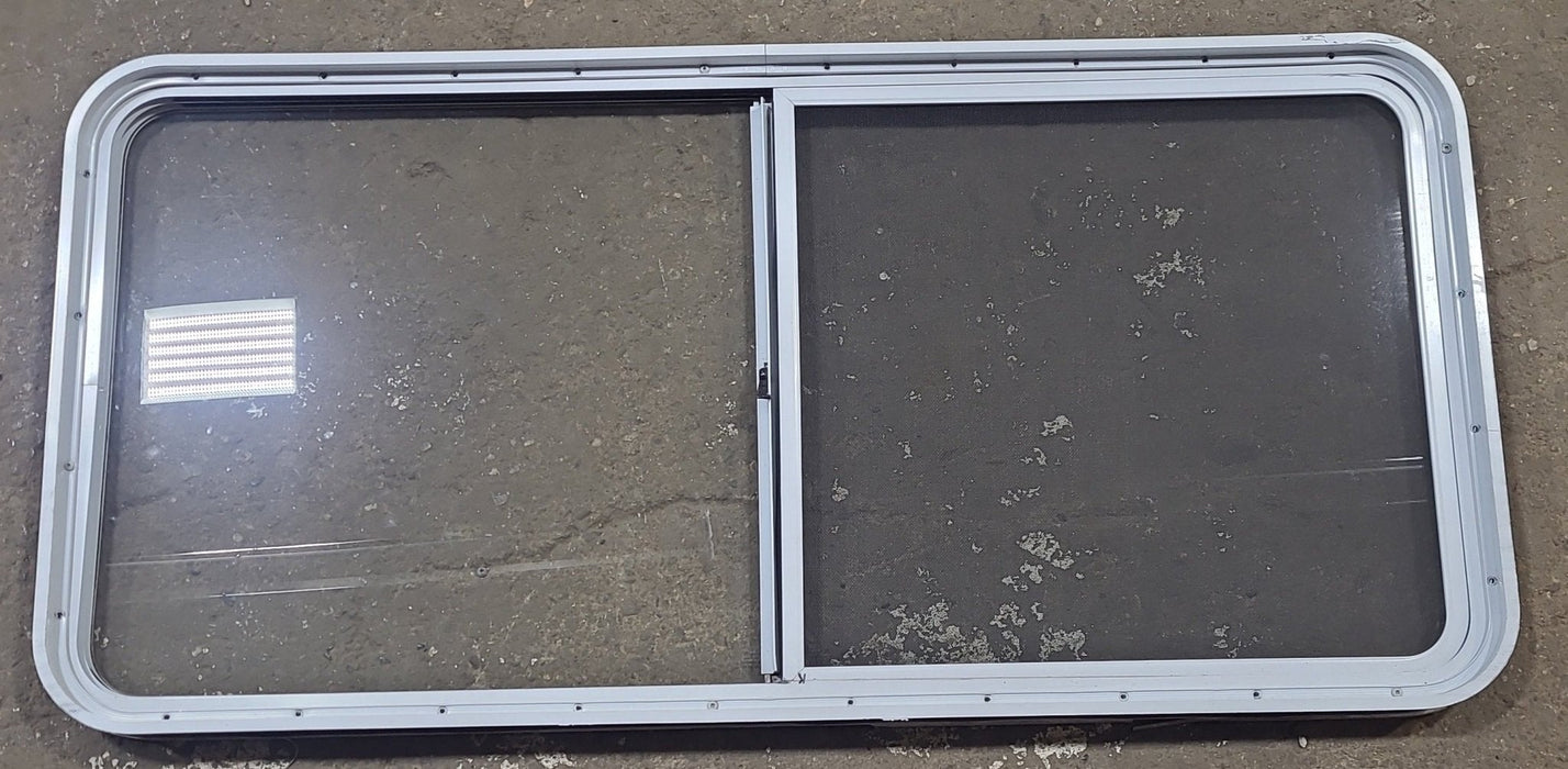 White Radius Opening Window : 53 1/4" W x 25 3/4" H x 1 3/4" D