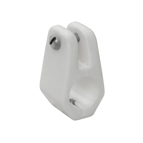 WHITECAP Boat Bimini Top Jaw Slide - Round Tube - 7/8" - White Nylon W/ Bolt; Single - 3418WP - Young Farts RV Parts