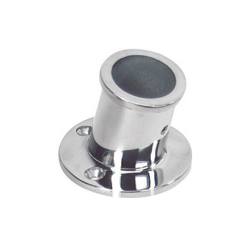 WHITECAP Flagpole Mount - Top Mount - Holds Single Flag - With 1/4 - 28 Set Screws - 6169C - Young Farts RV Parts