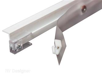 Window Curtain Track RV Designer A501 Ceiling Mount Track; 45" Length - Young Farts RV Parts