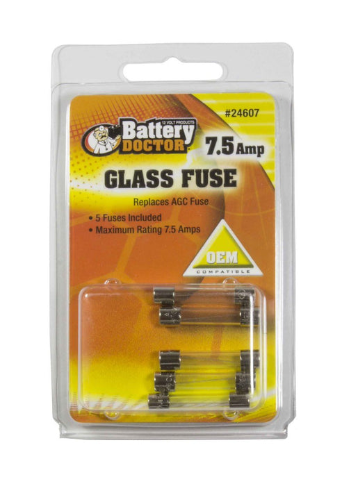 Wirthco 24607 AGC Glass Fuse - 7.5 Amp - Young Farts RV Parts