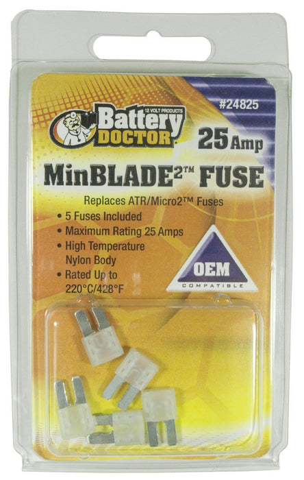 WirthCo 24825 Fuse Minblade 25A 5 - Pack - Young Farts RV Parts