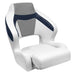 WISE MARINE Baja XL Passenger Boat Seat - 26" x 24" x 26"; White/ Gray And Blue - 3338 - 1773 - Young Farts RV Parts
