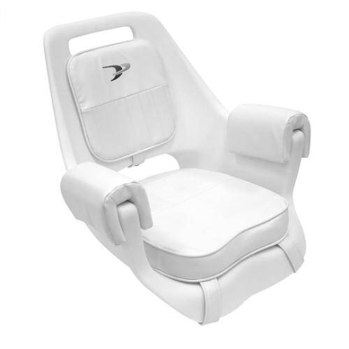 WISE MARINE Deluxe Series Boat Seat - 23.5" x 17 - 3/4" x 26 - 1/4"; White - 8WD007 - 3 - 710 - Young Farts RV Parts