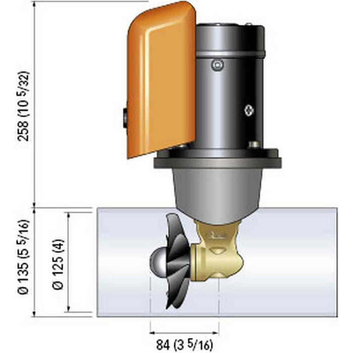 Buy Quick FGBT12530120T00 Bow Thruster BTQ 125-30 30KGF - 12V - D125 -