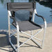 Buy Faulkner 2081 Directors Chair Aluminum Black - Camping and Lifestyle