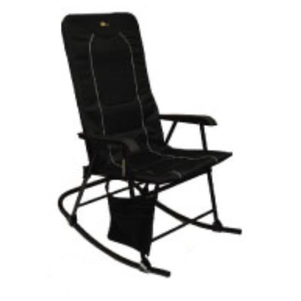 Buy Faulkner 49597 Dakota Folding Rocking Chair Black/Black - Camping and