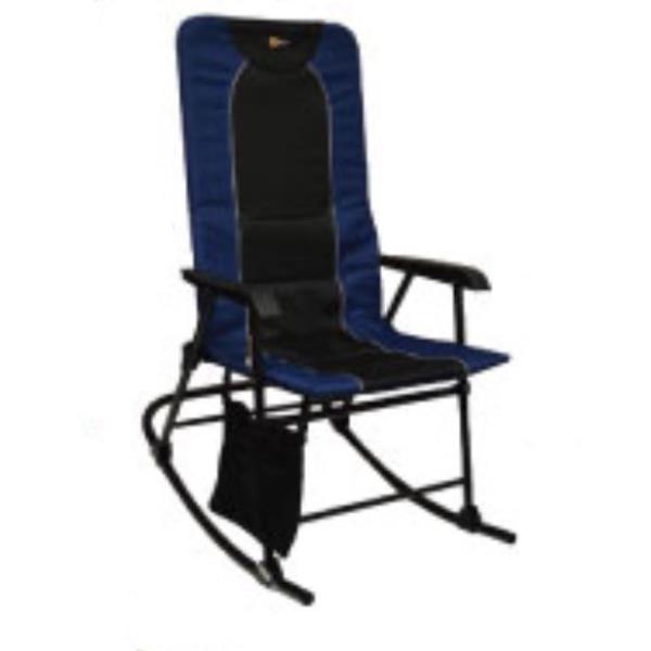 Buy Faulkner 49598 Dakota Folding Rocking Chair Blue/Black - Camping and
