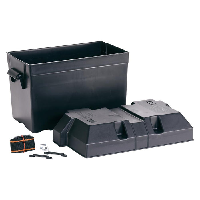 Buy Power House 13035 Battery Box Group 27 Black - Battery Boxes Online|RV