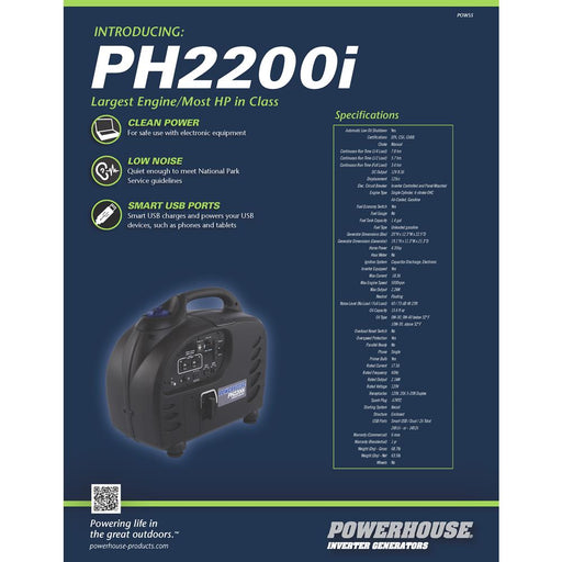 Buy Power House POWS5 PH2200I FLYER 20PACK - Point of Sale Online|RV Part
