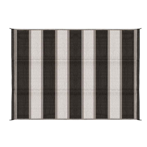Buy Camco 42853 Charcoal Stripe Awning Leisure Mat 6' X 9' - Camping and