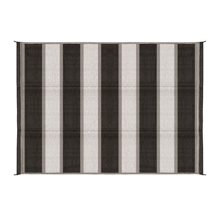 Buy Camco 42853 Charcoal Stripe Awning Leisure Mat 6' X 9' - Camping and