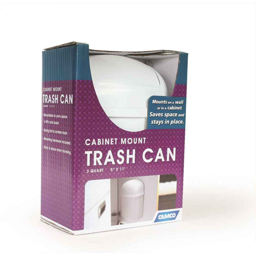 Buy Camco 58035 Cabinet Mount Trash Can 3 Qt 5" x 11" - Kitchen Online|RV