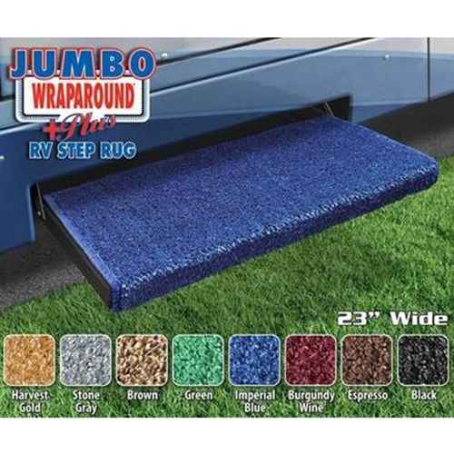 Buy Prest-O-Fit 2-1051 Jumbo Wraparound Plus RV Step Rug Imperial Blue -