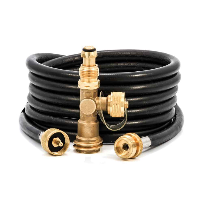 Buy Camco 59103 Propane Brass Tee with 3 Port and 12' Hose - LP Gas