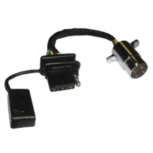 Buy Pollak 12411EV 4-Way Round To 4-Way Flat Adapter - Towing Electrical