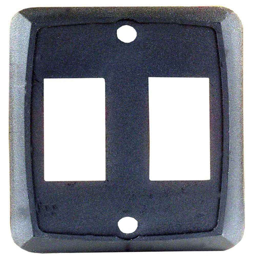 Buy JR Products 12885 Black Double Switch Wallplate Rtl - Switches and