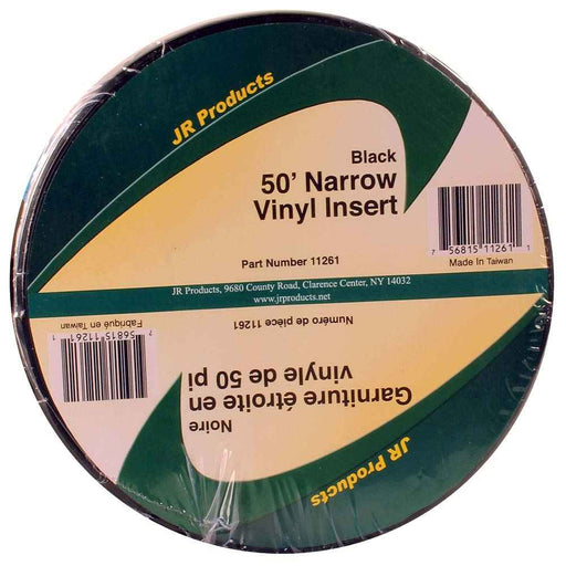 Buy JR Products 11261 50' Narrow Vinyl Insert - Black - Hardware Online|RV