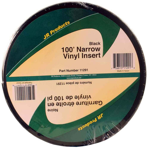 Buy JR Products 11291 100' Narrow Vinyl Insert - Black - Hardware