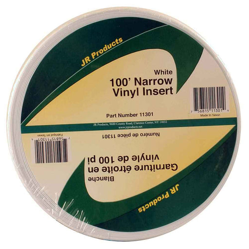Buy JR Products 11301 100' Narrow Vinyl Insert - White - Hardware