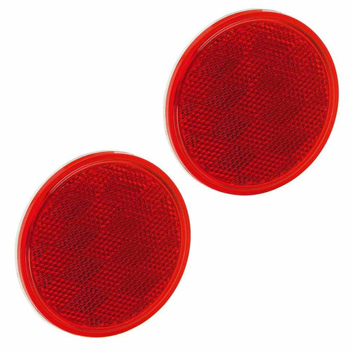 Buy Bargman 7438010 Reflector 3-3/16" Round Adhesive Mount Red - Towing