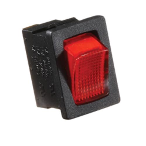 Buy RV Designer S481 Rocker Switch 20A Illuminated On/Off SPST Black w/Red
