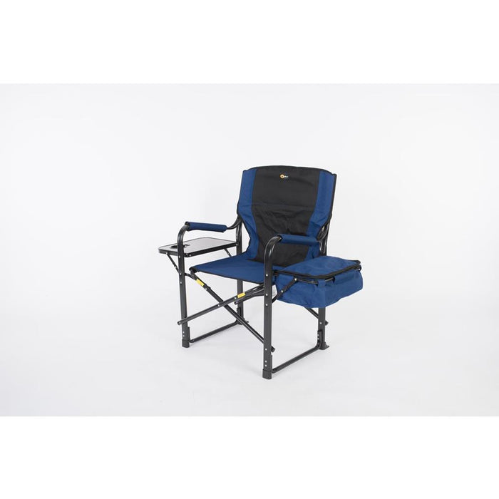 Buy Faulkner 49581 El Capitan Directors Chair Chrome Blue/Black - Camping