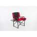 Buy Faulkner 49582 El Capitan Directors Chair Chrome Burgundy/Black -