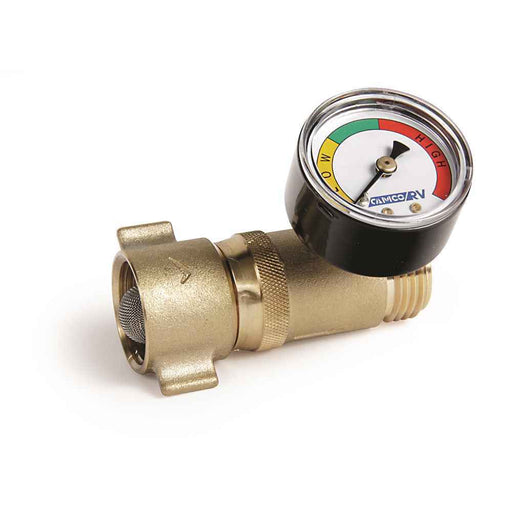 Buy Camco 40064 Brass Water Pressure Regulator with Gauge - LP Gas