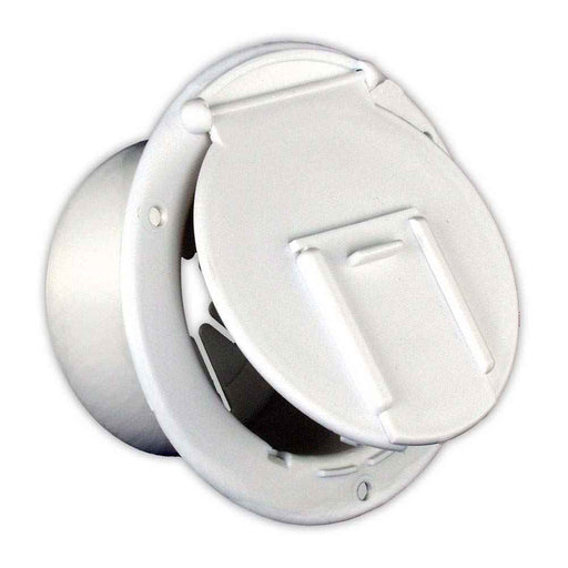 Buy JR Products 3702A Round Electric Cable Hatch w/Back Polar White -
