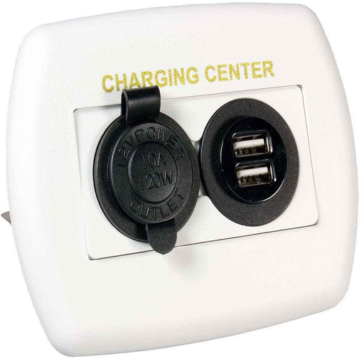 Buy JR Products 15085 12V/USB Charging Center White - Switches and
