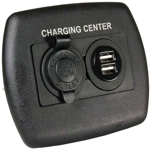 Buy JR Products 15095 12V/USB Charging Center Black - Switches and
