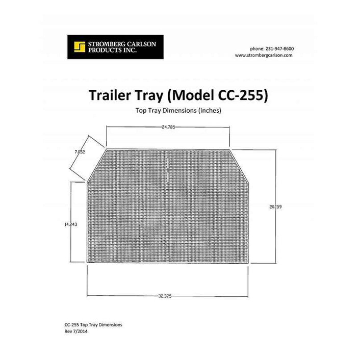 Buy Stromberg-Carlson CC-255 Trailer Tray - RV Storage Online|RV Part Shop