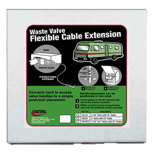Buy Valterra TC1372 1-1/2" & 3" Cable Valves - Sanitation Online|RV Part
