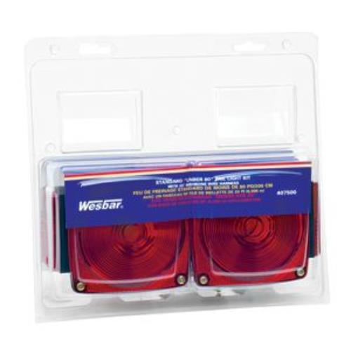 Buy Wesbar 407500 Standard Under 80" Trailer Light Kit w/20' Wire - Towing