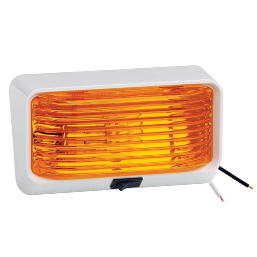 Buy Bargman 3478518 Porch Light 78 Amber w/Ash White 5 Base & Switch -